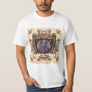 T-shirt Nom de famille de la bannière de la Couronne