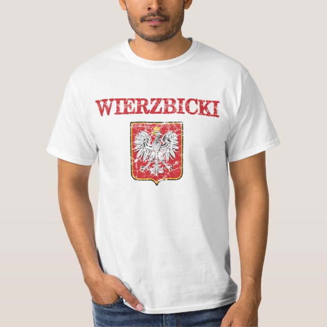 T-shirt Nom de famille de Wierzbicki (Devant)