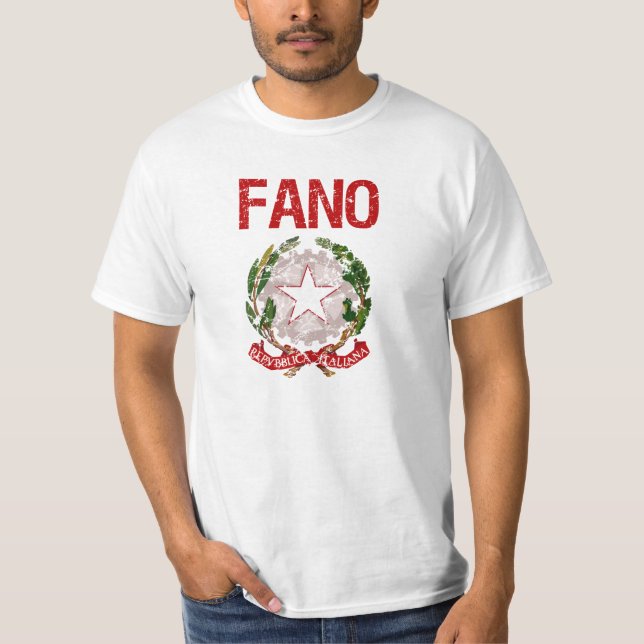 T-shirt Nom de famille d'Italien de Fano (Devant)