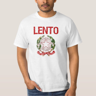 T-shirt Nom de famille d'Italien de lento