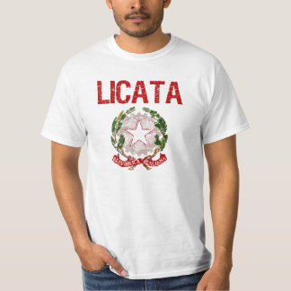 T-shirt Nom de famille d'Italien de Licata