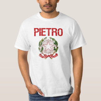 T-shirt Nom de famille d'Italien de Pietro