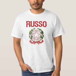 T-shirt Nom de famille d'Italien de Russo