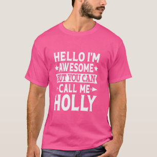 T-shirt Nom de famille Holly Appelez-moi Holly Équipe fami