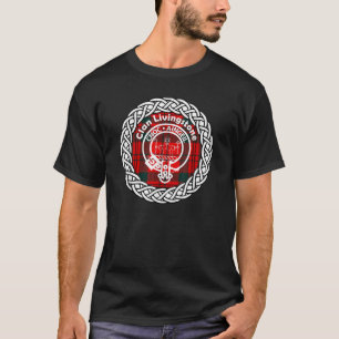 T-shirt Nom de famille Livingstone écossais clan tartan cr
