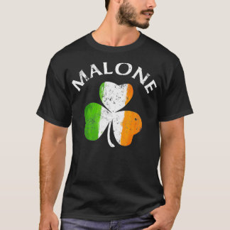 T-shirt Nom de famille malone irlandais