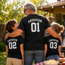 Nom de famille personnalisé Enfant Pop Team Jersey