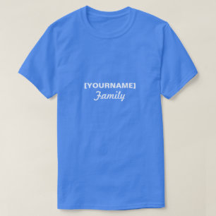 T-shirt Nom de famille pour la Réunion ou l'événement