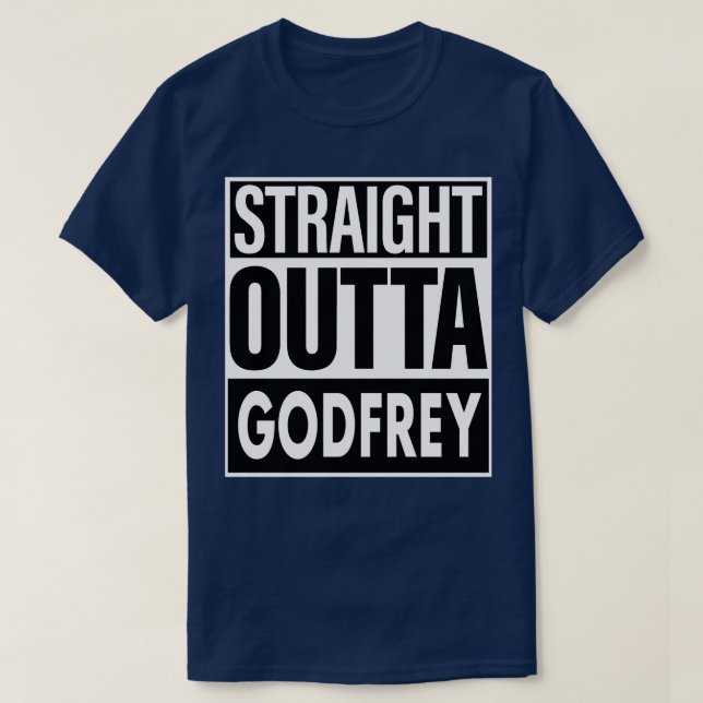 T-shirt Nom de Godfrey Droit devant Godfrey (Design devant)