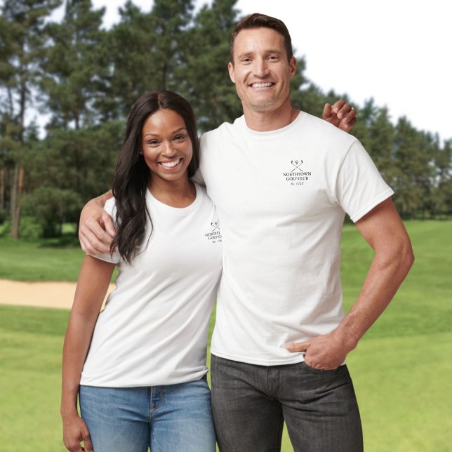 T-shirt Nom de golf personnalisé classique (Classic Personalized Golf Club Name T-Shirt)