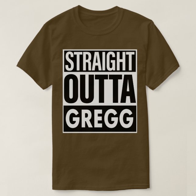 T-shirt Nom de Gregg, droit devant Gregg (Design devant)