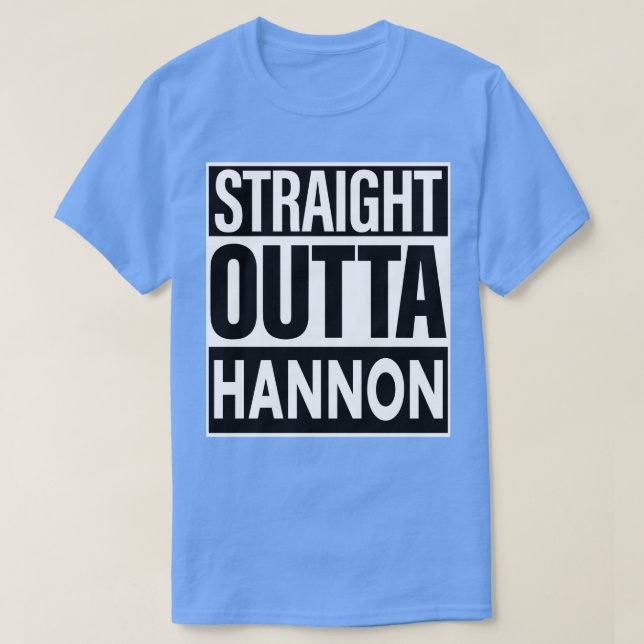 T-shirt Nom de Hannon Droit devant Hannon (Design devant)