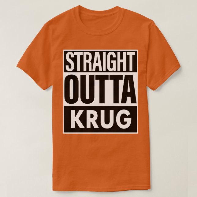 T-shirt Nom de Krug Droit devant Krug (Design devant)