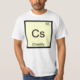 T-shirt Nom de la chasteté Élément de chimie Tableau pério