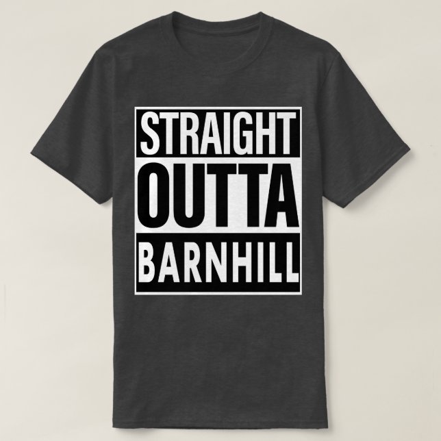 T-shirt Nom de la colline Droit devant Barnhill (Design devant)