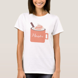 T-shirt Nom de la crème fouettée pour la tasse d'automne à