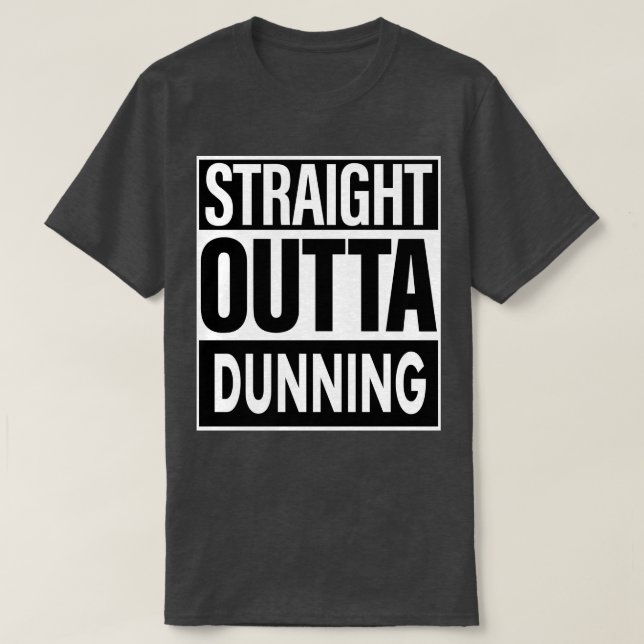 T-shirt Nom de la Dunning Nom droit devant Dunning (Design devant)