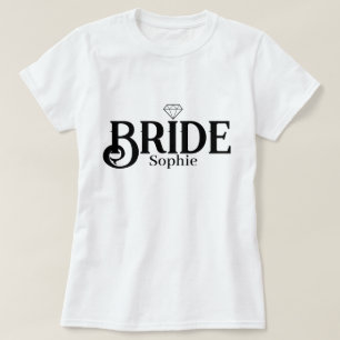 T-shirt Nom de la mariée personnalisé 2026