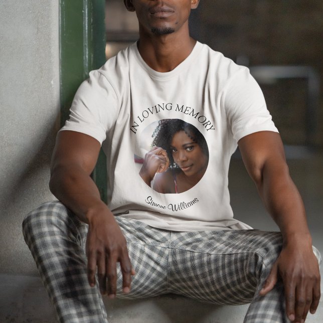 T-shirt Nom de la photo des funérailles commémoratives T-s (Créateur téléchargé)