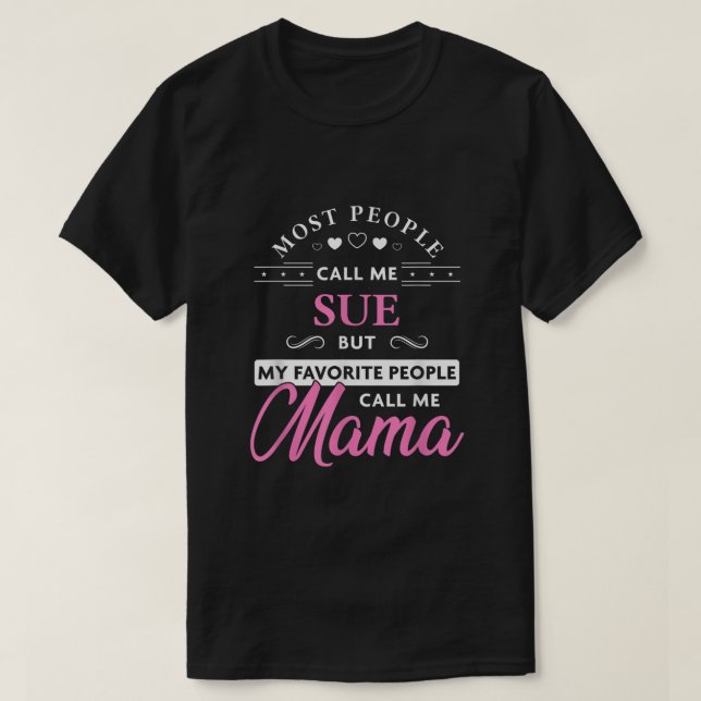 T-shirt Nom de la rue Mama Chemise personnalisée Mères Jou (Design devant)