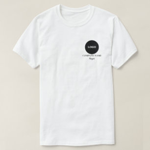 T-shirt Nom de la société de logo minimal Slogan Business