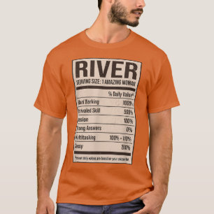 T-shirt Nom de la valeur nutritive de la rivière Pseudo Al