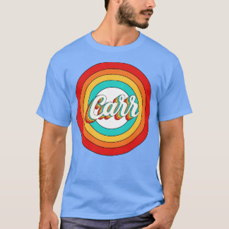 T-shirt Nom de la voiture Chemise Vintage Cercle Carr