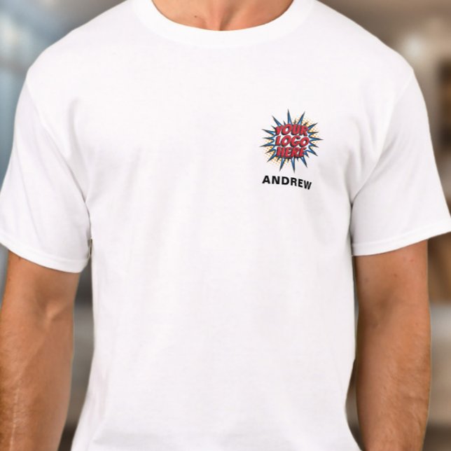 T-shirt Nom de l'employé et logo Modèle de téléchargement  (Créateur téléchargé)