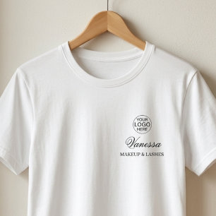 T-shirt Nom de l'employé Logo d'entreprise Maquillage en é