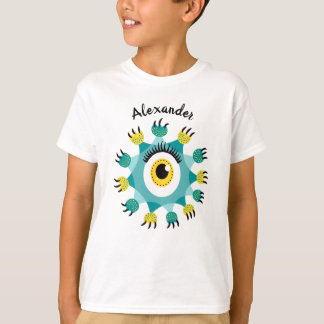 T-shirt Nom de l'enfant migre Monster