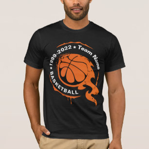 T-shirt Nom de l'équipe de basket-ball. Personnaliser T-s