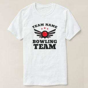 T-shirt Nom de l'équipe de bowling personnalisée