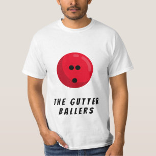 T-shirt Nom de l'équipe de Bowling personnalisée   Boule d