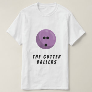 T-shirt Nom de l'équipe de Bowling personnalisée   Boule d