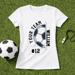 T-shirt Nom de l'équipe de football et numéro de joueur