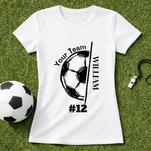 T-shirt Nom de l'équipe de footballeur & numéro de joueur 