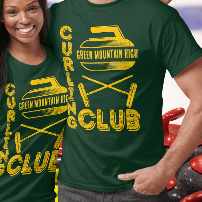 T-shirt Nom de l'équipe du club scolaire Curling (Créateur téléchargé)