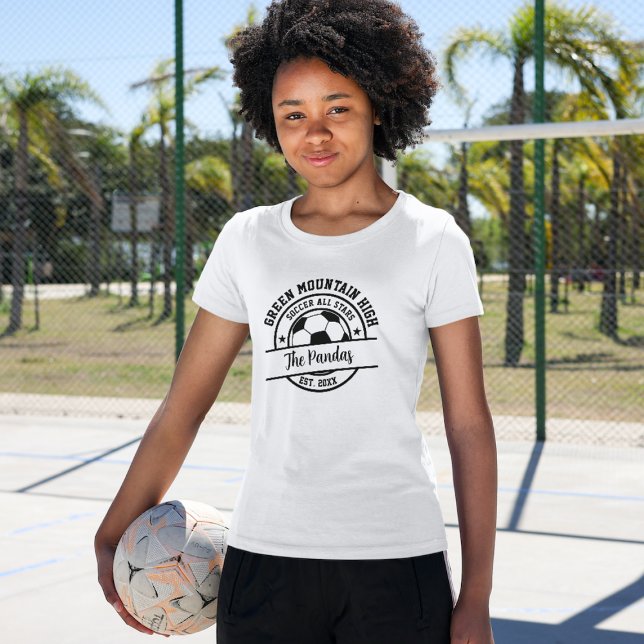 T-shirt Nom de l'équipe du club scolaire Numéro de l'équip (Créateur téléchargé)