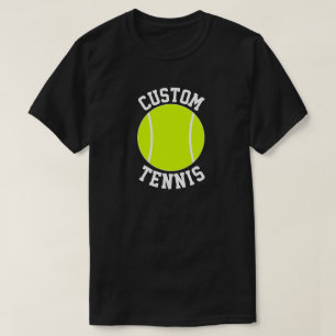 T-shirt Nom de l'équipe personnalisée de tennis masculin o