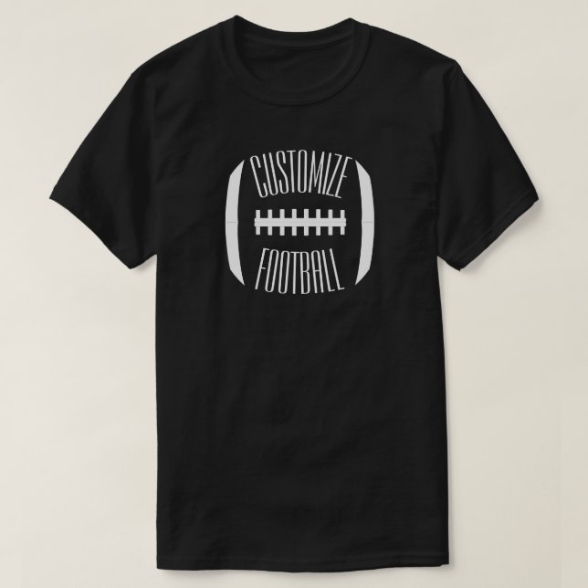 T-shirt Nom de l'équipe personnalisée du joueur de footbal (Design devant)