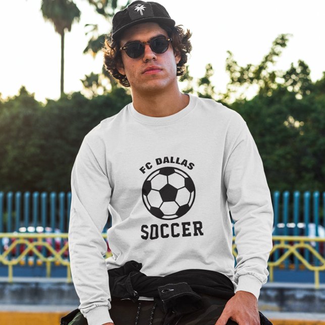 T-shirt Nom de l'équipe personnalisée Soccer Maman Papa (Créateur téléchargé)