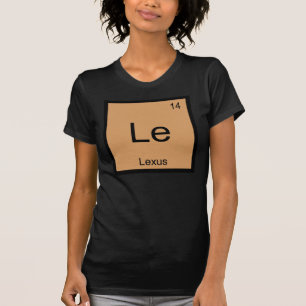 T-shirt Nom de Lexus Chimie Élément Tableau périodique