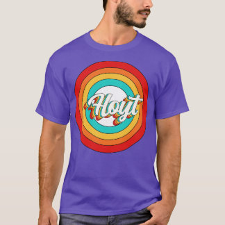 T-shirt Nom de l'hôte Chemise Cercle Vintage Hoyt