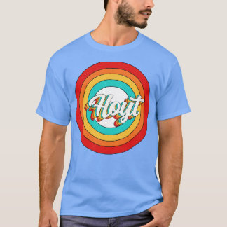 T-shirt Nom de l'hôte Chemise Cercle Vintage Hoyt