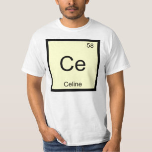 T-shirt Nom de ligne Élément de chimie Tableau périodique