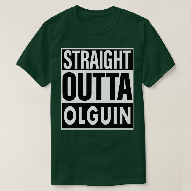 T-shirt Nom de l'Olguin Droit devant Olguin (Design devant)