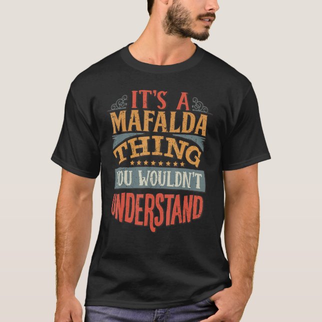T-shirt Nom de Mafalda (Devant)