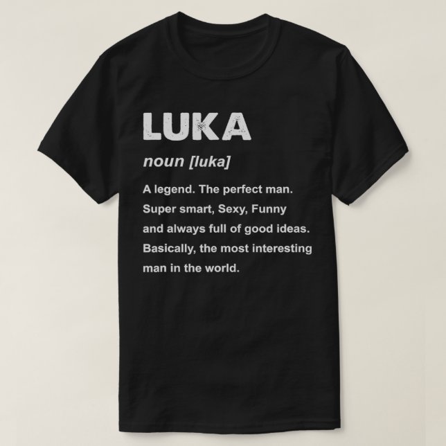 T-shirt Nom de Mens Luka (Design devant)