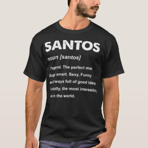 T-shirt Nom de Mens Santos