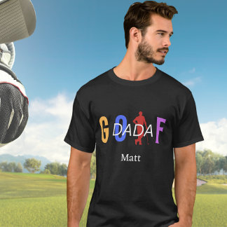 T-shirt "Nom de papa de golf personnalisé